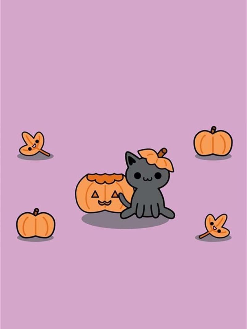 Adorable iPhone Cute Halloween Wallpaper