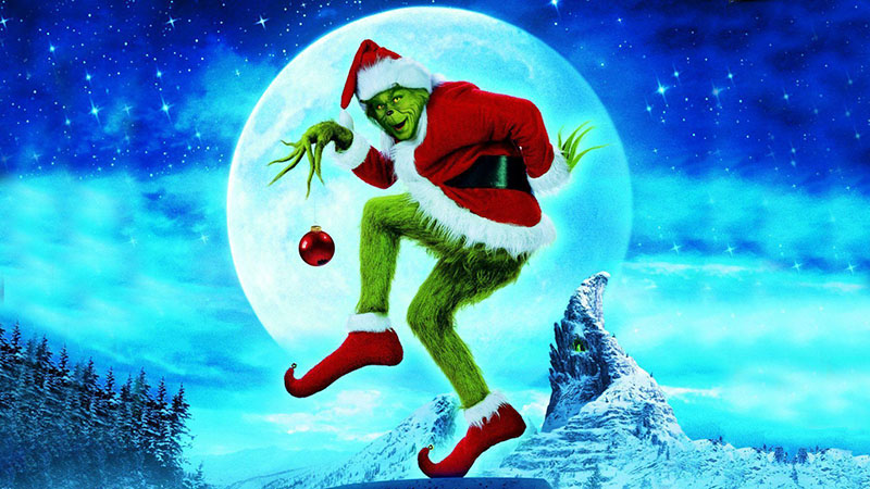 Bold and Festive Christmas Grinch Wallpaper
