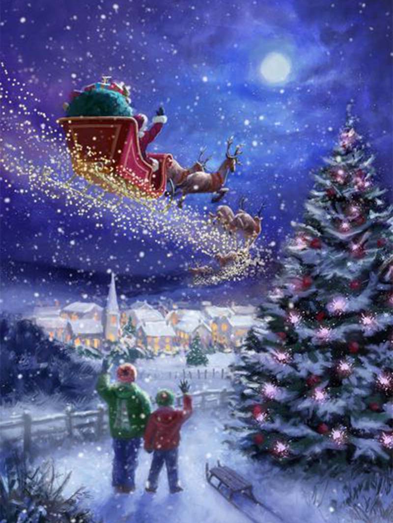 Christmas Wallpaper Vintage: A Nostalgic Holiday Scene