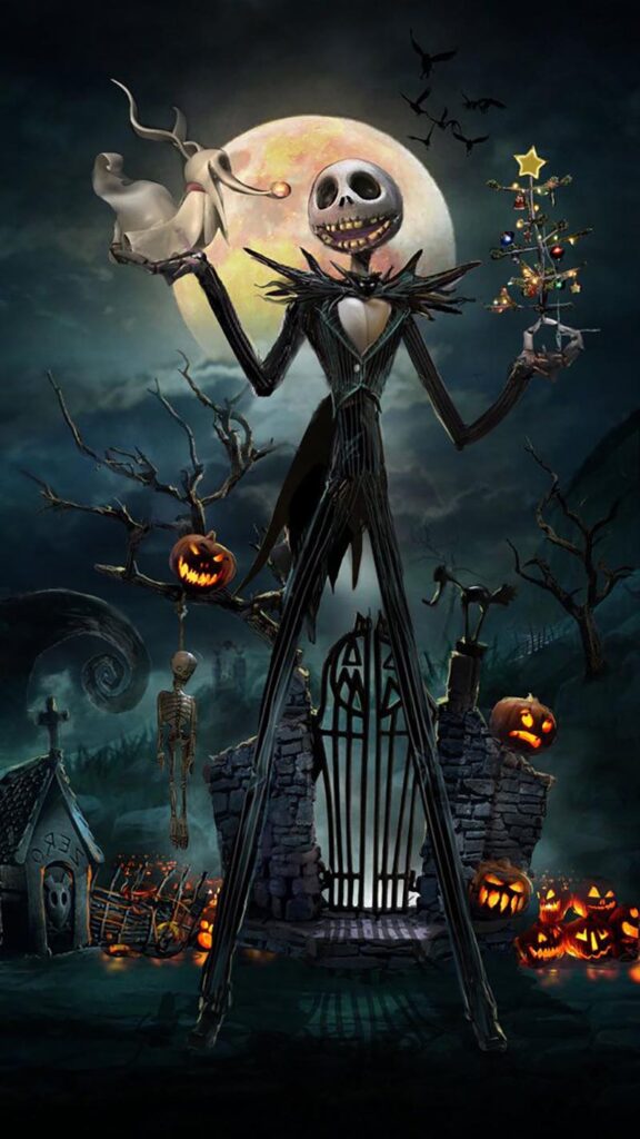 Dark and Festive Jack Skellington Wallpapers