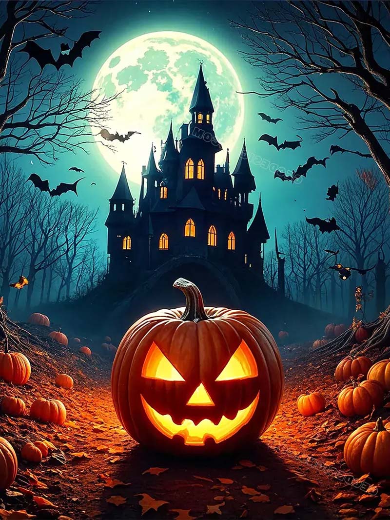 Glowing Pumpkin Wallpaper for Halloween Nights