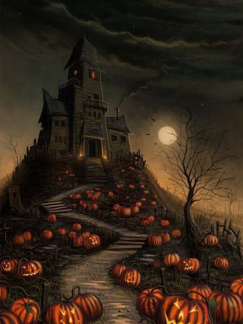 Haunted Mansion Halloween Spooky Wallpaper