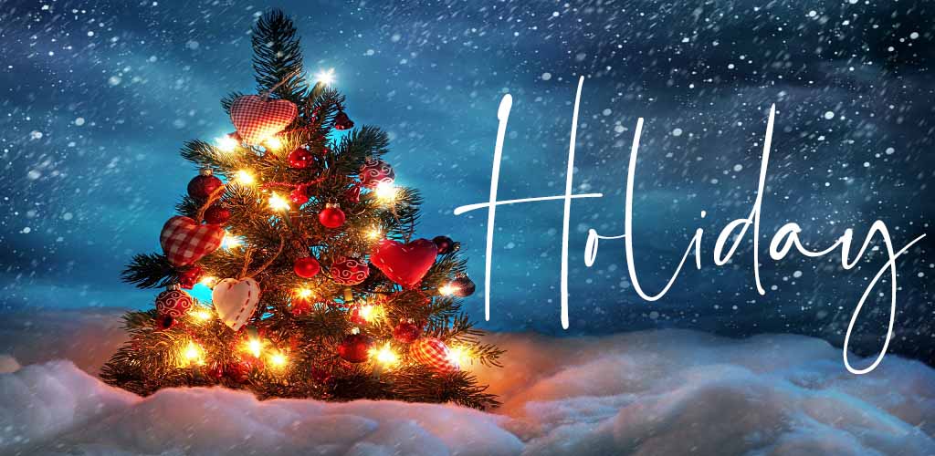 Cozy Holiday Christmas Wallpaper with Glowing Tree