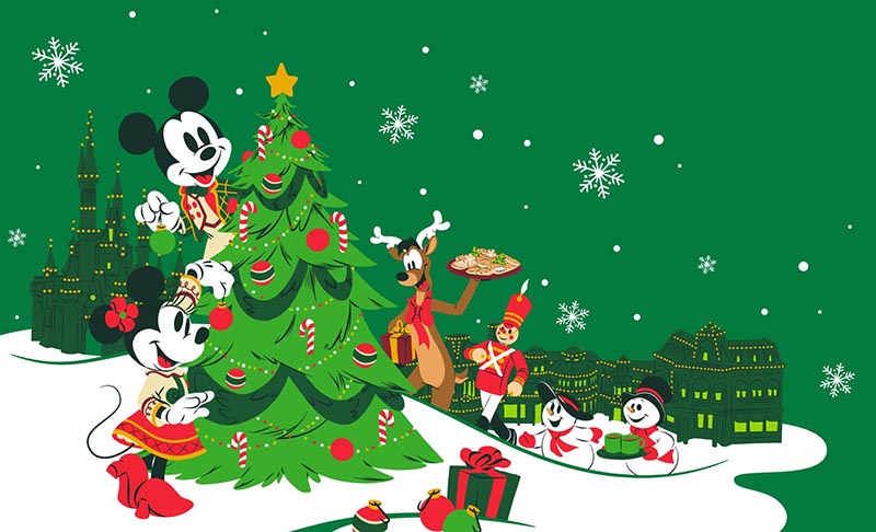 Magical Christmas Disney Wallpaper