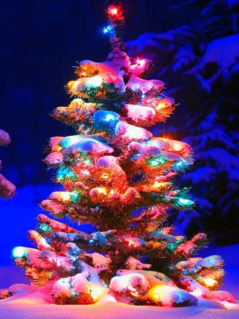 Sparkling Christmas Wallpaper Lights for a Magical Holiday