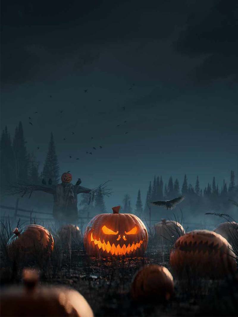 Spooky iPhone Pumpkin Wallpaper for a Perfect Halloween Vibe