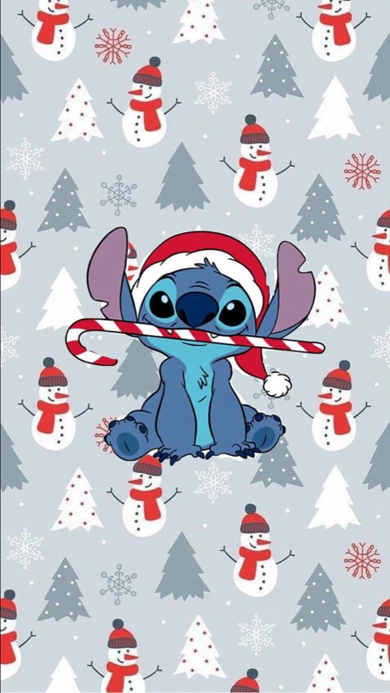 Stitch Christmas Wallpaper Cute and Festive Design