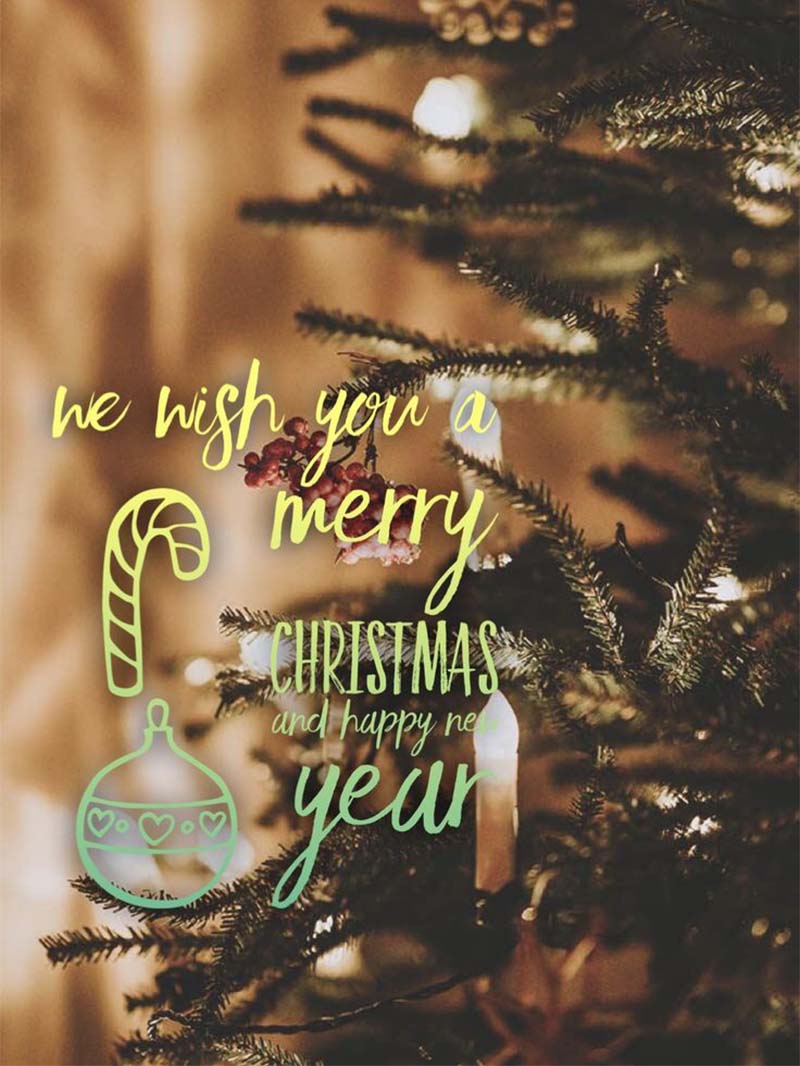 Aesthetic Christmas Wallpaper iPhone with Warm Festive Lights