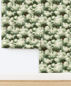 Scenic White Tree Forest Wallpaper: Peel and Stick