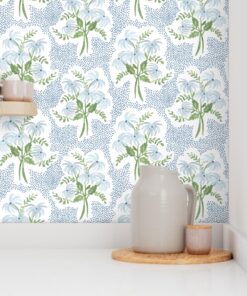 Alternative view of Pearl’s Bouquet: A Garden of Blue & Green