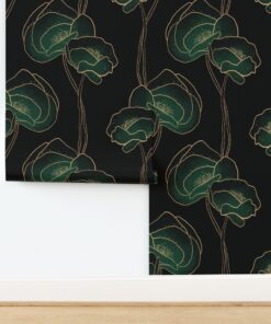 Dramatic Deco Poppies: The Emerald Collection