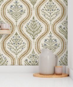 Alternative view of The Monticello Heritage: Dusty Blue & Butterscotch