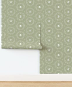 The Meadow Wreath: Bees & Blooms in Sage