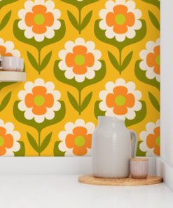Alternative view of The Nostalgia Grid: 70s Geometric Floral