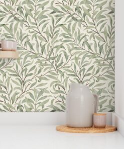 Alternative view of Morris Meadow: Watercolor Botanical on Cream