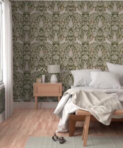 Alternative view of Victorian Rabbit Damask: An English Heirloom