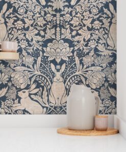 Alternative view of Rabbit’s Meadow: Modern Rustic Damask
