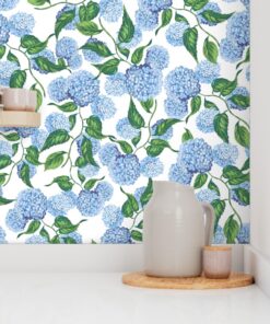 Alternative view of Hydrangea Haven: Jumbo Floral Mural