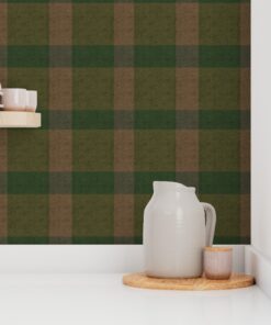 Alternative view of Victorian Estate: Moss Green Woven Plaid