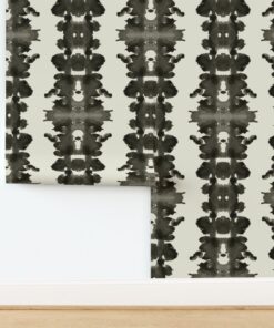 The Inkwell Stripe: Soot & Cream Double Inkblot