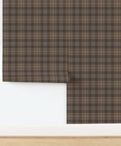 Autumn’s Embrace: Rich Harvest Plaid Wallpaper